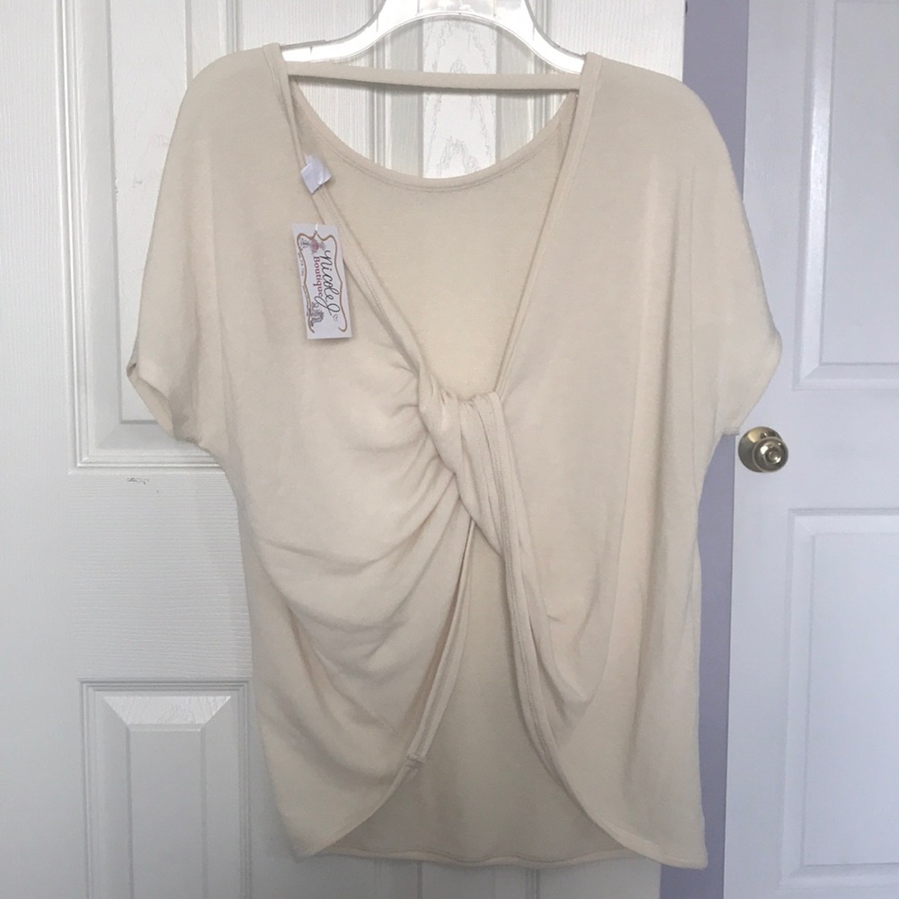 Open Back Twist Top